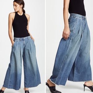 NILI LOTAN Lisbon Wide Leg Front Pleat  Jean